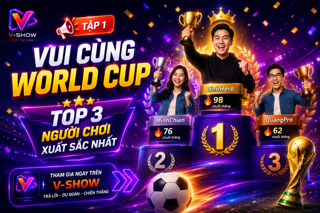 Thử Tài World Cup tập 1: Top 3 người chơi xuất sắc nhất